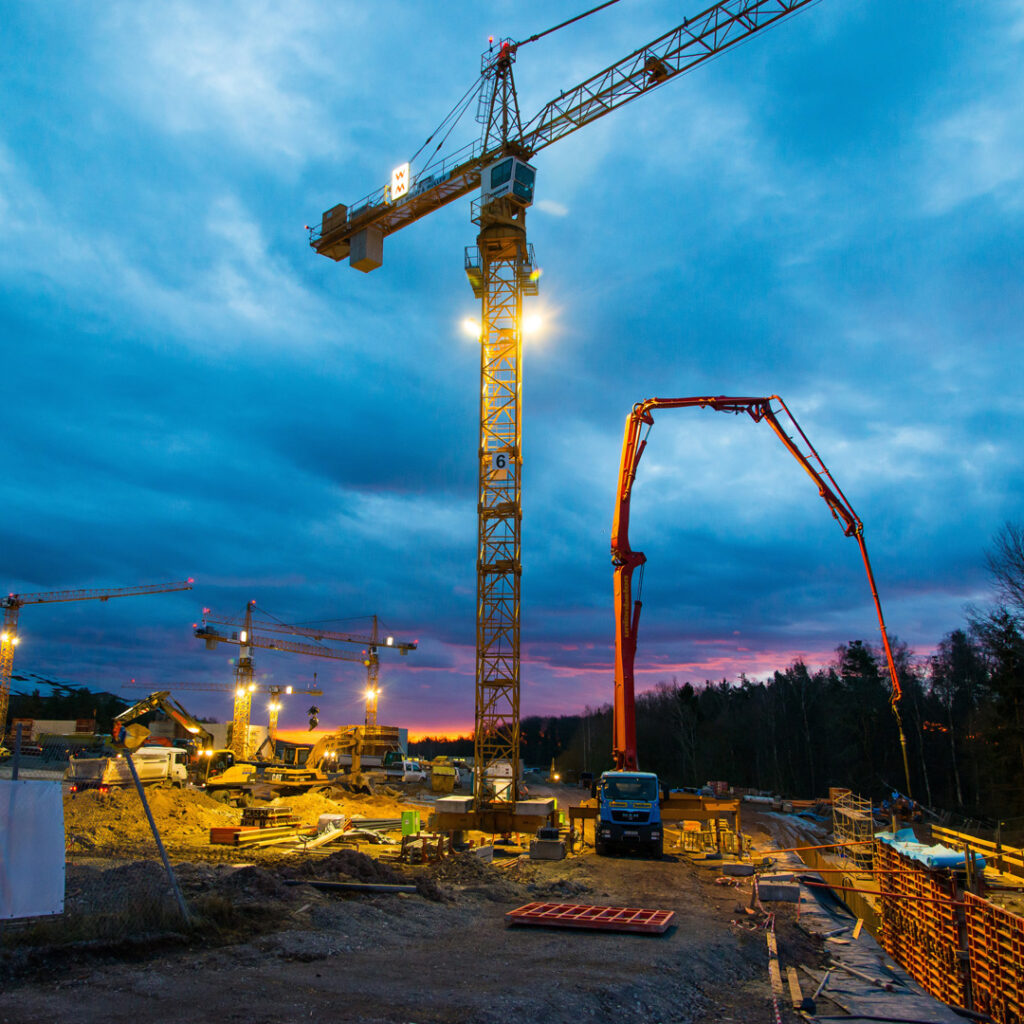 Night Work Lighting at Construction Sites In Washington DC & Columbia, MD